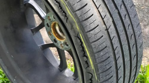 BMW, He Drove Three Weeks on These BMW Tires. From the Outside, They Looked Fine. Then He Put the Car on a Lift