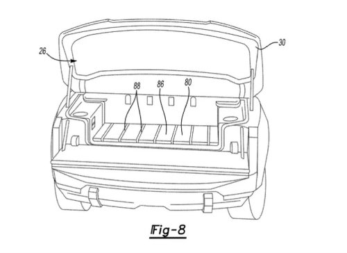 Ford’s EV Truck Frunk Could Hide a Fold-Out Big Screen
