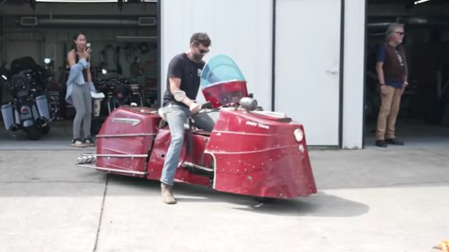This Homemade “Crazy Train” Motorcycle Is Equal Parts Art, Scooter, And Mistake