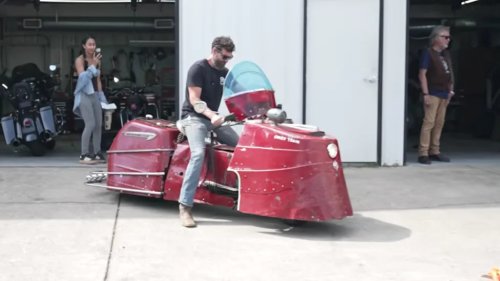 This Homemade “Crazy Train” Motorcycle Is Equal Parts Art, Scooter, And Mistake