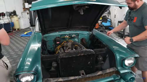 Chevy, This 1957 Chevy Bel Air Gets Cleaned For The First Time In 30 Years