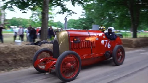 Fiat, This Is How You Start up the Flamethrowing Monster That Is the 28.4-Liter 1911 Fiat S76