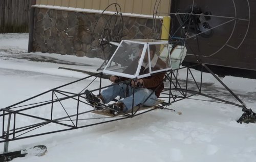 YouTuber Builds 40-MPH Gas-Powered “Snow Plane” to Survive a Blizzard—But Still Couldn’t Get Chicken Wings