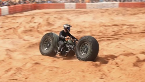 This One-Wheel-Drive Monster Chopper Runs 46-Inch Tires and Somehow Conquers Sand Dunes