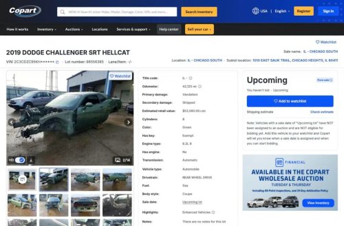 Dodge, 10 Wrecked Dodge Hellcats Are Sitting on Copart Right Now, Just Waiting for Someone Brave Enough to Rebuild Them