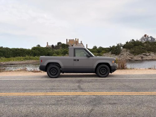 Slate, I drove the Slate truck. Its toy-like looks hide a surprisingly serious pickup.