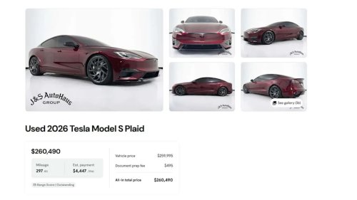 Tesla, Someone Is Already Trying To Flip One Of The Last Tesla Model S's Built. The Price Is... Ambitious