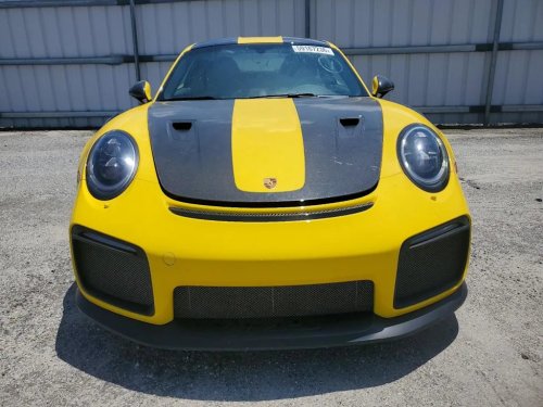 Porsche, Porsche 911, This 4,447-Mile Porsche 911 GT2 RS Weissach Just Landed on the Salvage Market