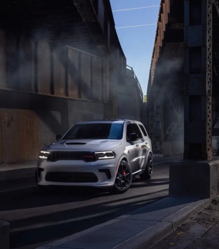2027 Durango Hellcat Debuts Smokescreen Paint and Petrol Blue Interior
