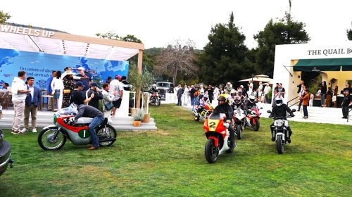 The Quail Flies into Monterey with Cars and Copters