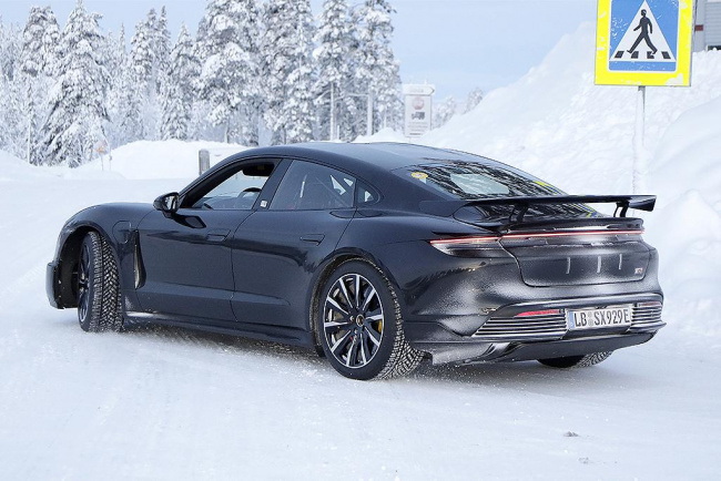 porsche, taycan, car news, coupe, electric cars, performance cars, prestige cars, spy pics, porsche taycan gt to pack more than 746kw