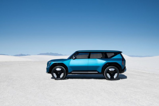 kia leaks details of its 7-seater ev9 electric suv to customers