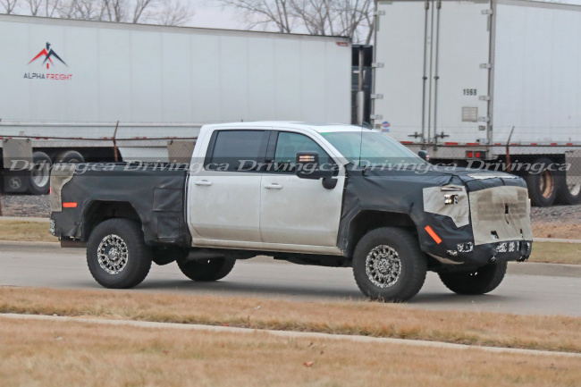 upcoming 2024 gmc sierra hd at4x spotted in detroit